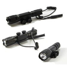 TORCIA LED CREE CON SLITTA CANNA FUCILE PULSANTE REMOTO RICARICABILE DT-2006