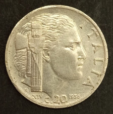 20 CENTESIMI LIRE IMPERO 1936 1939 1940 1941 1942 1943 BB SPL FDC REGNO