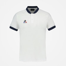 Polo TENNIS LE COQ SPORTIF SS N87 | Uomo | new optical white/dress blues |