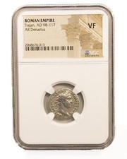 NGC VF Denario di Traiano