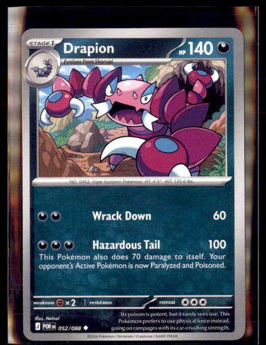 Lotto carte pokemon - 4, drapion