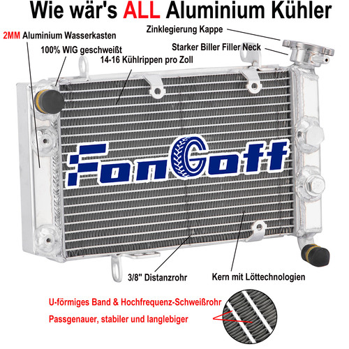 Radiatore alluminio per suzuki - alluminio,