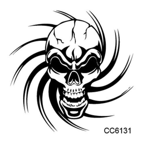 Tatuaggio temporaneo teschio