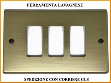 Placca 3 posti compatibile