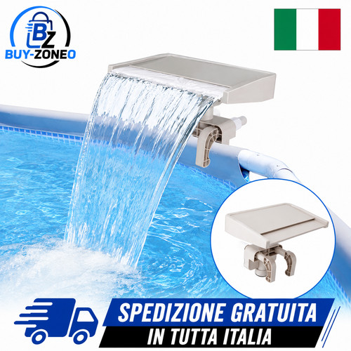 Fontana cascata piscina - piscina, fuori