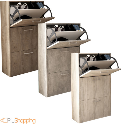 Scarpiera salvaspazio legno - scarpiera,
