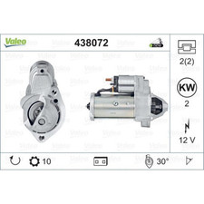Motorino di Avviamento Valeo 2 KW per AUDI A4 2.0 1.6 1.9 TDI 1.8 T VW Passat Variant 438072