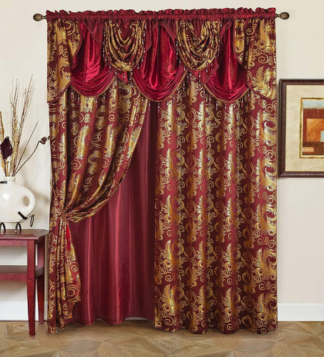 Cortinas borgoña para - cortinas, sala