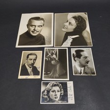 Lotto di 6 foto autografate