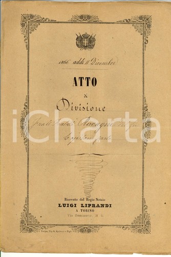 1866 torino divisione tra - 1866,