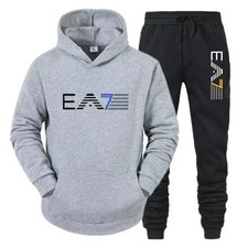 Tuta felpa uomo set maglia pantalone sportiva Jogging sport vari colori