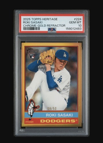 Roki sasaki topps heritage - sasaki,