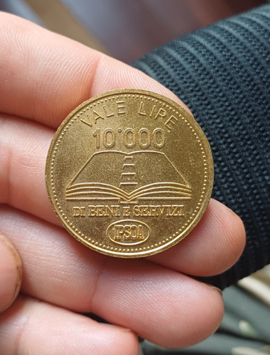 Gettone token 10000 lire - gettone,