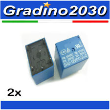 2x Mini Relè 12V DC 3A - 5 Pin per Montaggio su Circuito Stampato