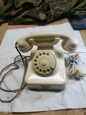 telefono bianco da camera anni 60 originale completo molto raro solo da pulire