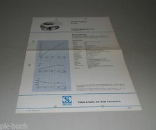 Typenblatt/Dati Tecnici Sachs Tosaerba Motore Sb 97 - Stand 1968