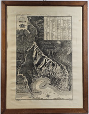 Antica pianta genova - genova, 1850