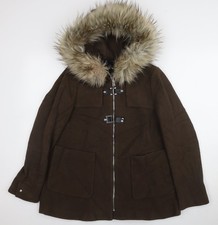 Cappotto parka donna marrone