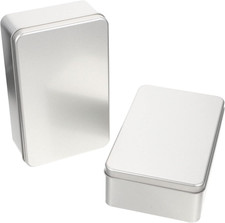 2 Pezzi in Scatola Di Stagno