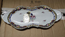 vassoio in porcellana Originale Limoges Vintage decorato oro zecchino