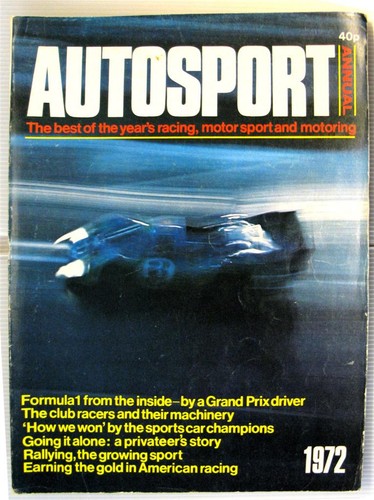 Autosport 1972 annual magazine - annual,