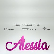 Scritta o Nome PERSONALIZZATO in PLEXIGLASS - Scegli il colore