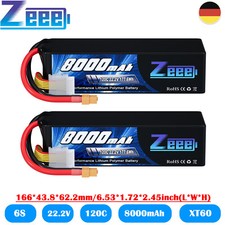 2x Zeee 6S batteria Lipo 22.2V