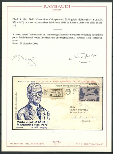 1961 fdc catalogo sassone - 1961,