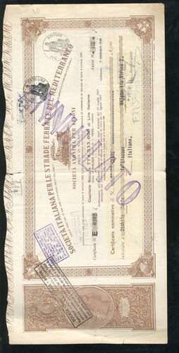 Certificato azionario azione - certificato,