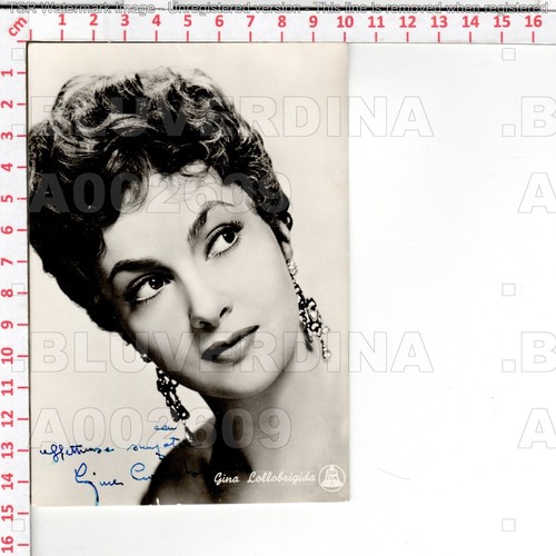 A2609 autografo gina - autografo,