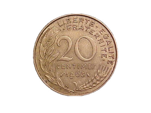 1963 francia centimes - 1963,