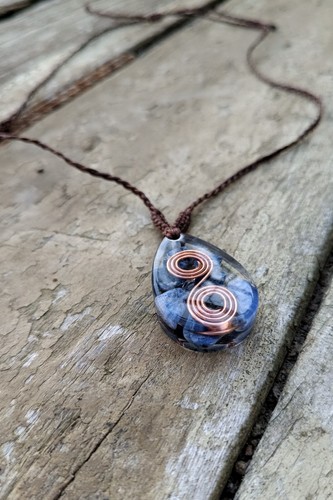 Collana ciondolo goccia - ciondolo, a