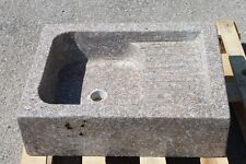 LAVELLO LAVANDINO IN MARMO 60x45 H18 CON  VASCA E GOCCIOLATOIO GIARDINO