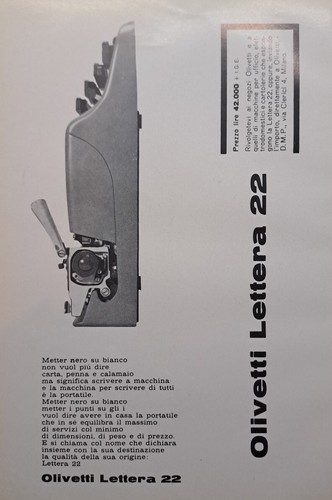 Olivetti lettera 1963 - 22,