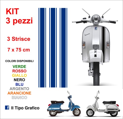 Kit adesivi vespa scooter moto - adesivi,