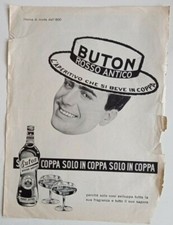 APERITIVO BUTON ROSSO ANTICO - pubblicità-advertising  cm 26x35 - N3