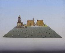 Filippo DE GASPERI (Milano 1928) RAMESSES A LUXOR Olio su tela cm 50x60 2000