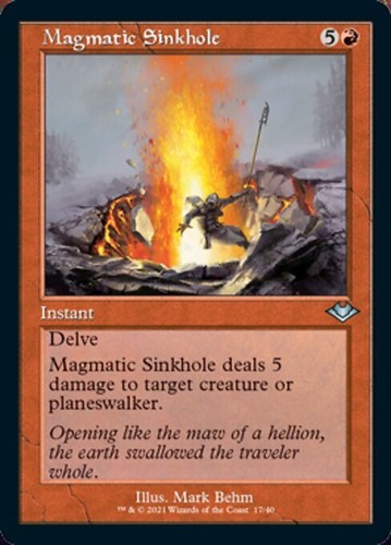 Mtg magmatic sinkhole foil exc - magmatic,