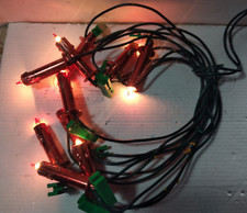 FILO LUCI PER ALBERO DI NATALE  , CANDELINE ROSSE VINTAGE ANNI 60/70