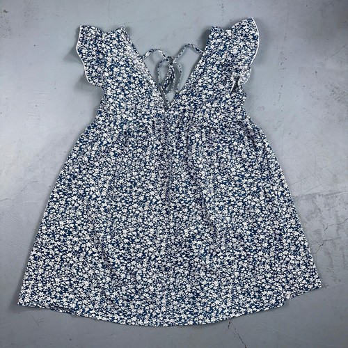 Camicia blusa blu - , floreale