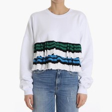 MSGM Ruffle Trim Sweatshirt