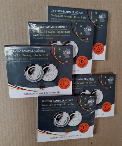 Brd euro set monete da - brd,