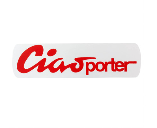 Adesivo ciao porter - adesivo, su