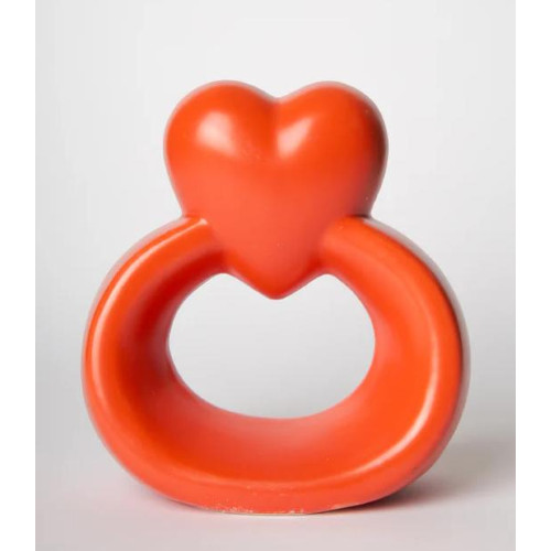 Super ring cuore - cuore, red