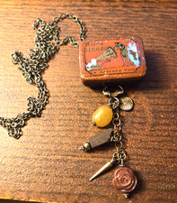 FONOGRAFO VINTAGE " VICTOR - VOCE DEL SUO PADRONE " SCATOLA AGO LATTA COLLASE