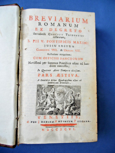 Breviarium romanum decreto - breviarium,