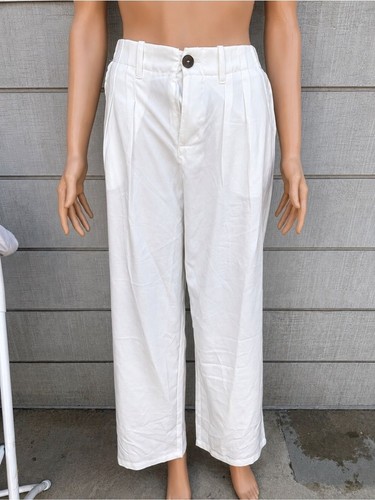 Pantalone donna bianco vita