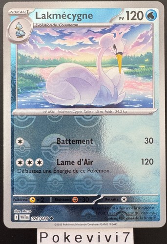 Carte pokemon lakmecygne - carte,