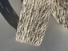 GP1 Frangia Nastro Fascia in Rafia colore bianco alto 7 Cm – Mt. 60
