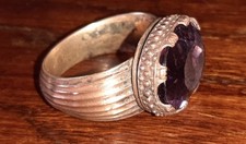 Anello Rinascimentale Oro Antico E Ametista